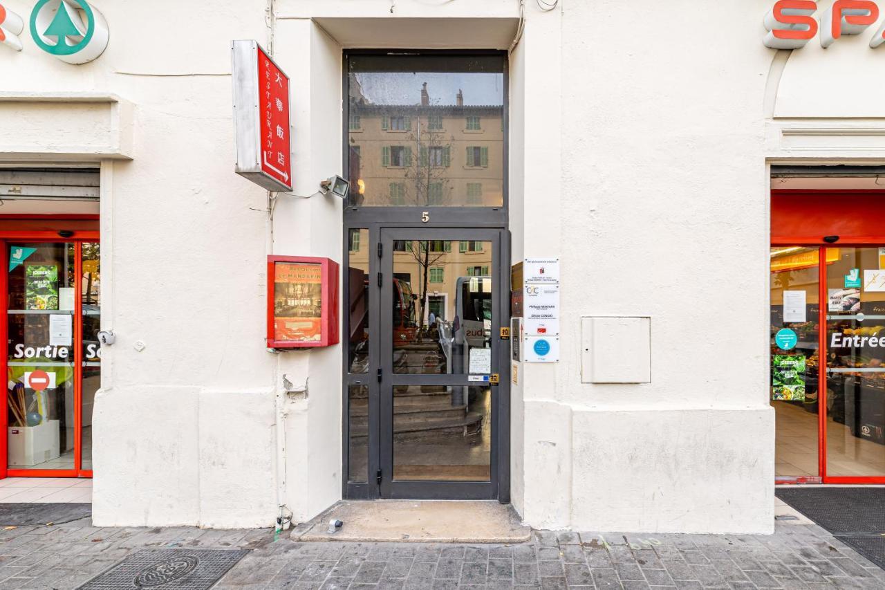 Studio Travel 24M2, 120M Vieux-Port ,Clim , Wifi ,Acces Autonome Avec Code Marsylia Zewnętrze zdjęcie